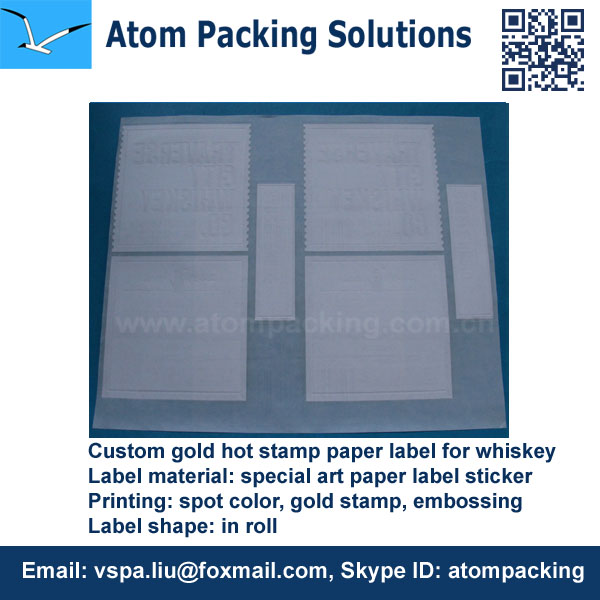 Back of adhesive label Back of adhesive label