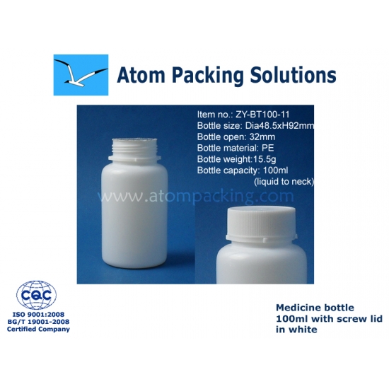 100ml PE Medicine Bottle