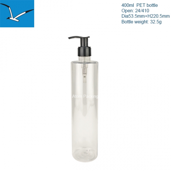 400ml flat shoulder lotion bottle