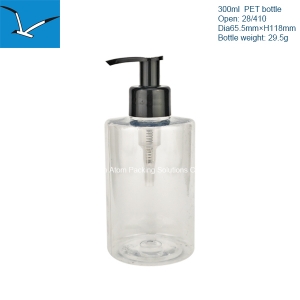 300ml flat shoulder lotion bottle