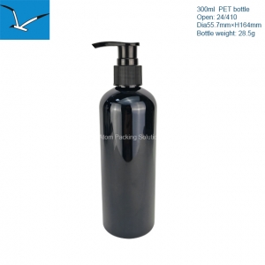 300ml plastic round shoulder bottle