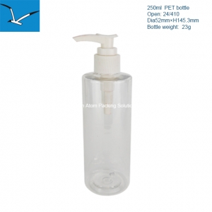 250ml flat shoulder lotion bottle
